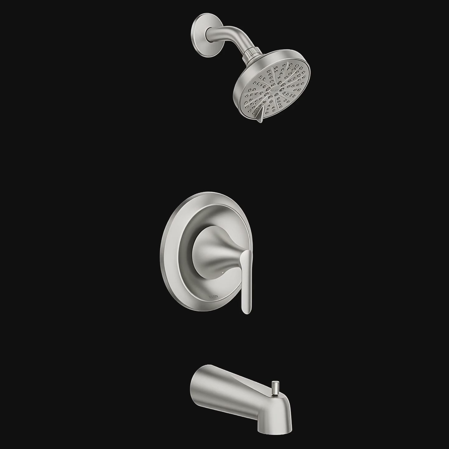 Moen 82518SRN Findlay Spot resist brushed nickel Posi-Temp tub/shower — product video