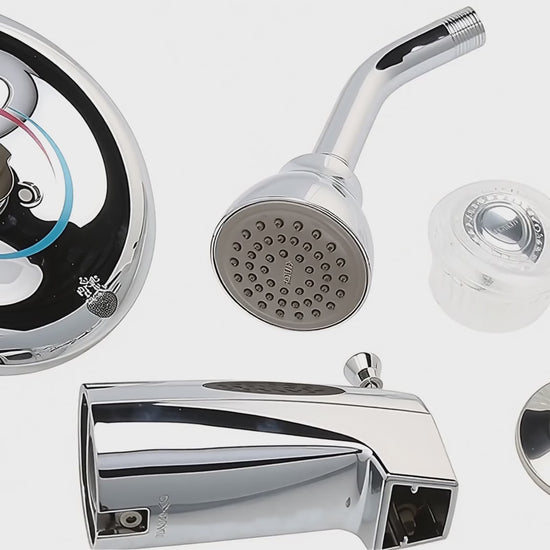 Moen T183 Chateau Chrome Posi-Temp Tub and Shower Faucet — product video
