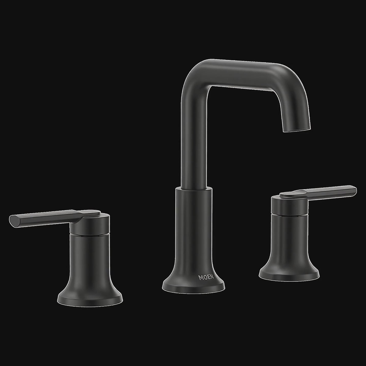 Moen 84142BL Zyla Matte Black Two-Handle High Arc Widespread Bathroom Faucet — product video