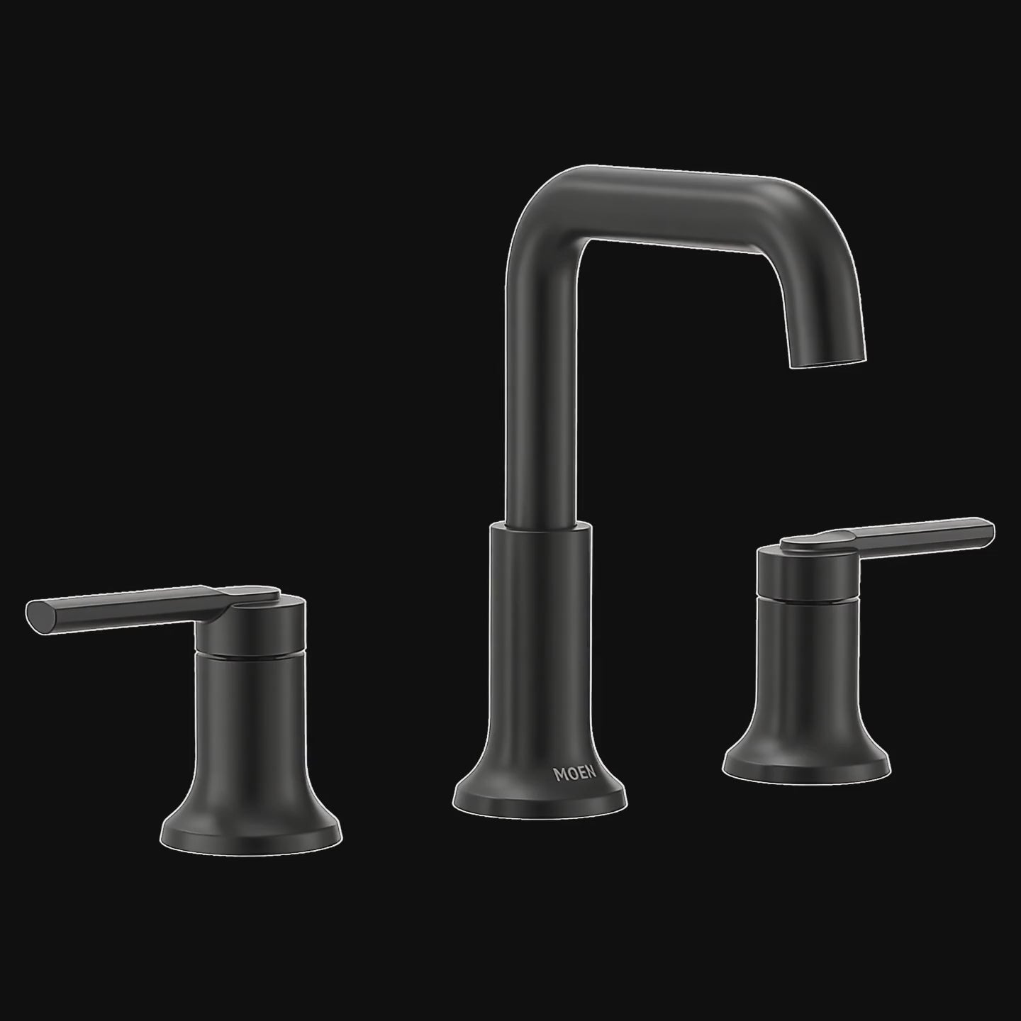 Moen 84142BL Zyla Matte Black Two-Handle High Arc Widespread Bathroom Faucet — product video