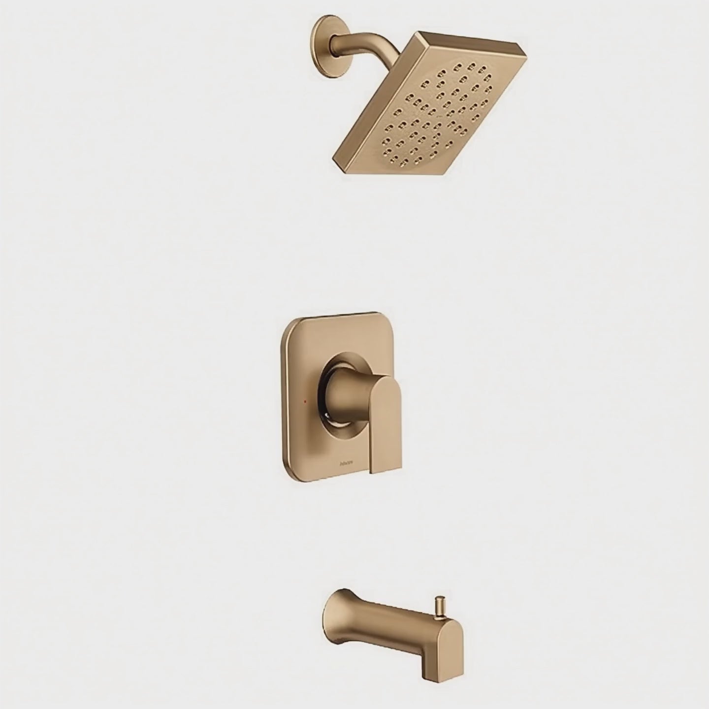 Moen 82760BZG Genta Bronzed gold tub/shower — product video