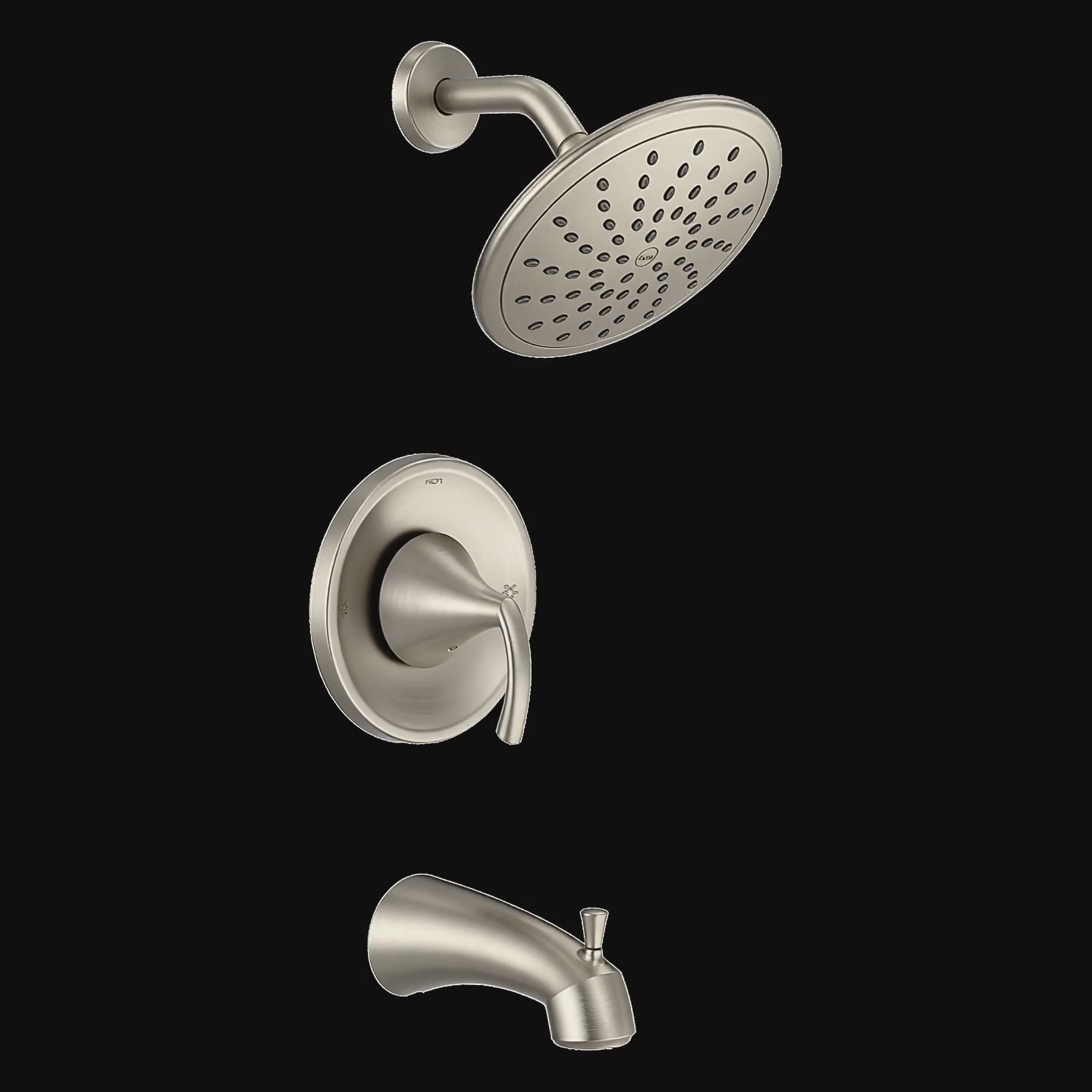 Moen T2843EPBN Glyde Brushed Nickel Posi-Temp Eco-Performance Tub/Shower — product video