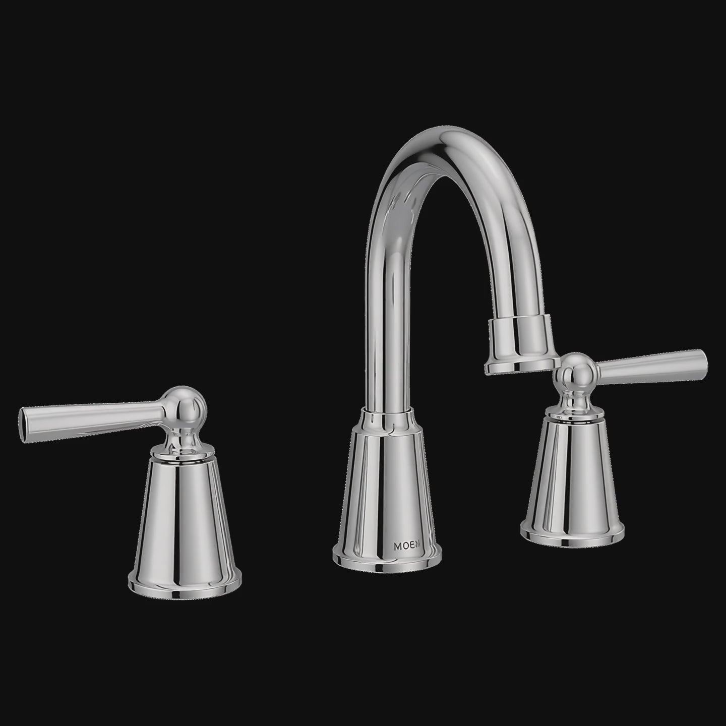 Moen 84349 Caldwell Chrome Two-Handle High Arc Bathroom Faucet — product video
