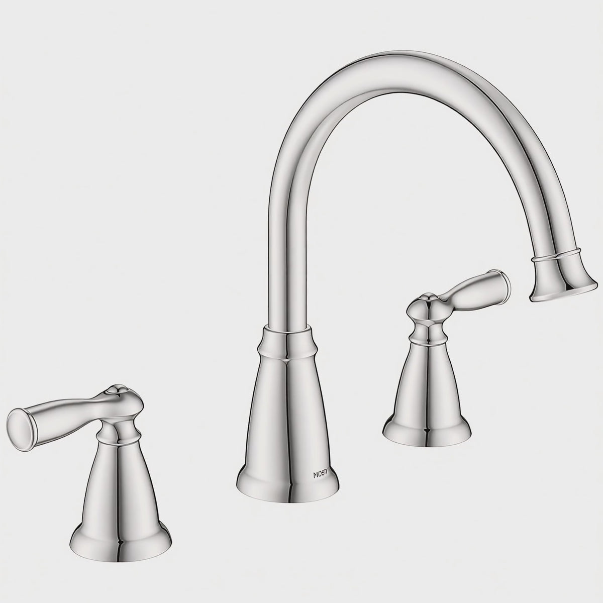 Moen 86924SRN Banbury Spot Resist Brushed Nickel Two-Handle High Arc Roman Tub Faucet — product video