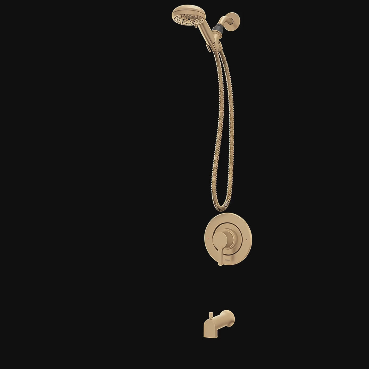 Moen 82775BZG Beric Bronzed Gold Tub Shower Faucet 5-Spray Posi-Temp Trim — product video