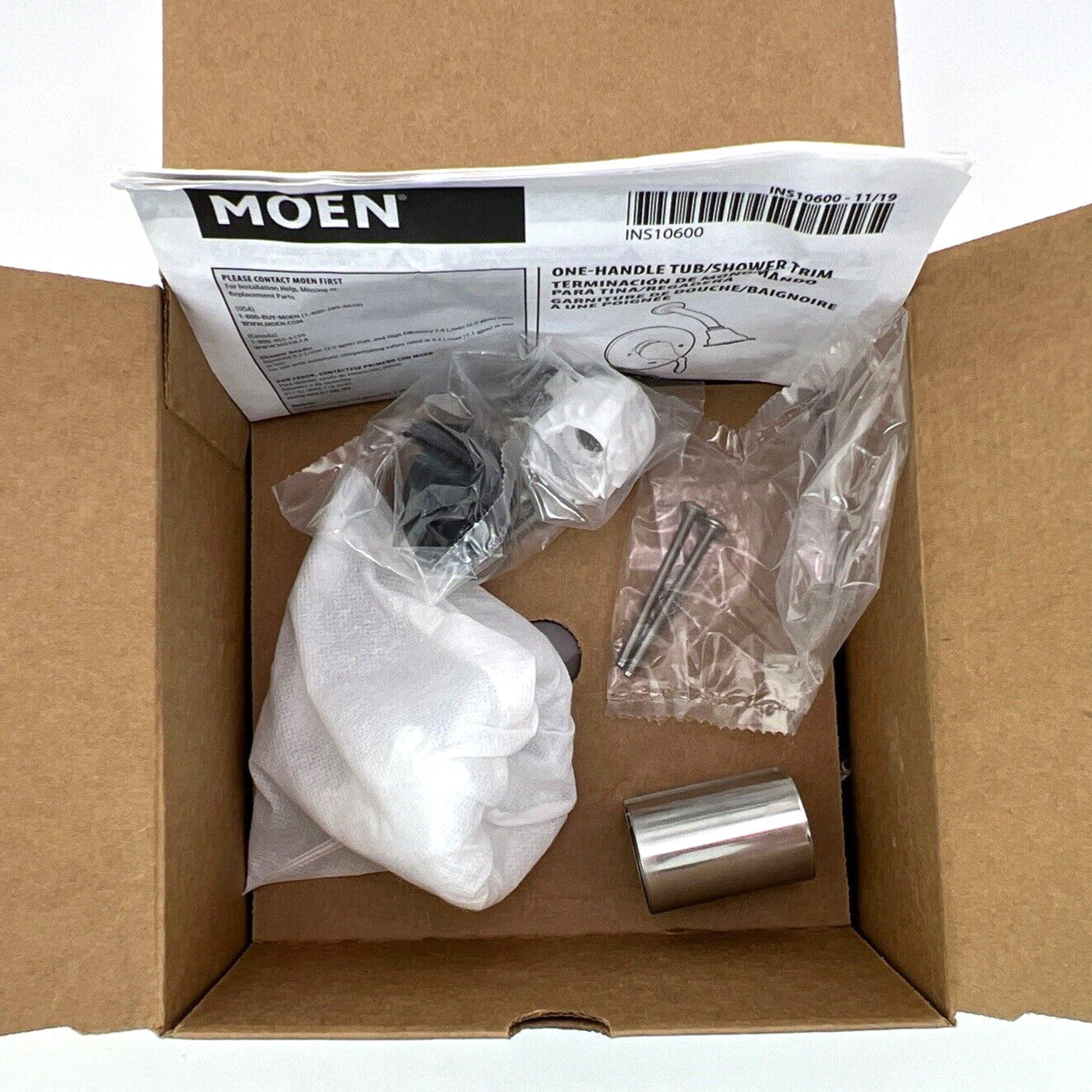 Moen T2131 Eva Chrome Posi-Temp Single-Handle Valve Trim Kit - 4