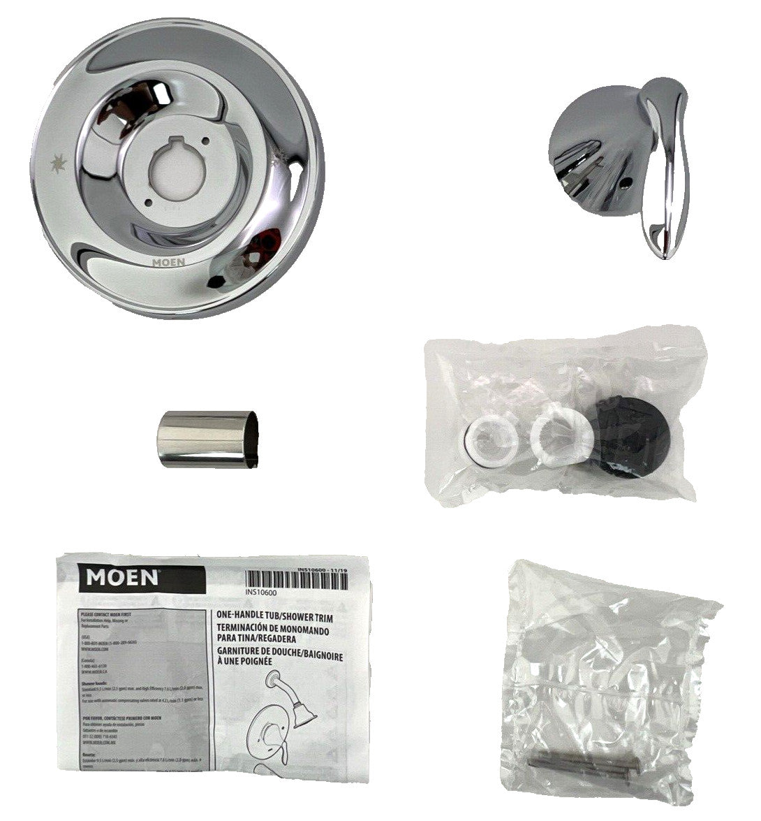 Moen T2131 Eva Chrome Posi-Temp Single-Handle Valve Trim Kit - 5