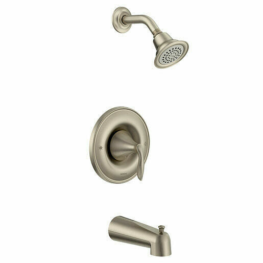 Moen T2133BN Eva Tub Shower Faucet Trim Kit Brushed Nickel Posi-Temp New