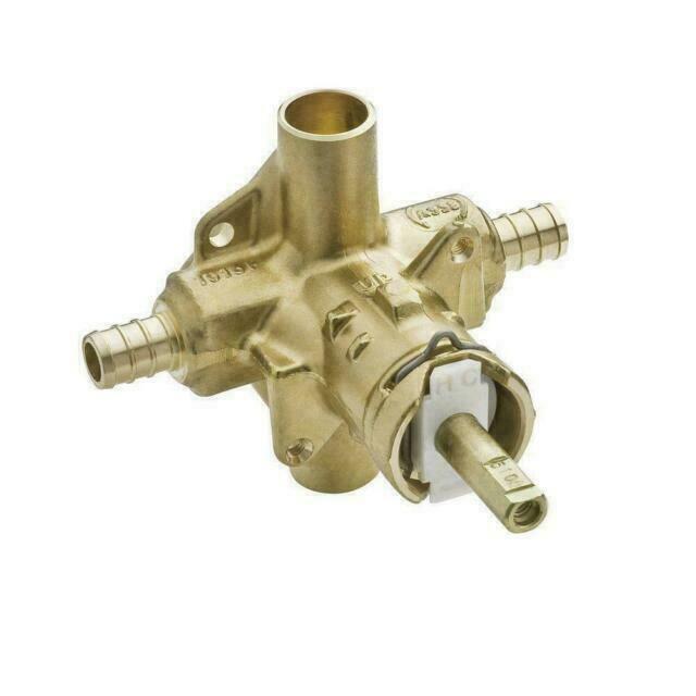 Moen 2580 M-Pact Posi-Temp Rough-in Shower Valve 1/2 Crimp Ring PEX 4-Port New