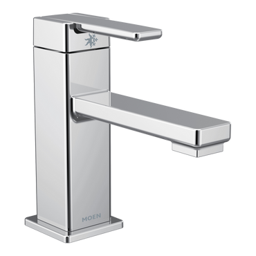 Moen S6710 90 Degree One-Handle Low Arc Bathroom Faucet Chrome