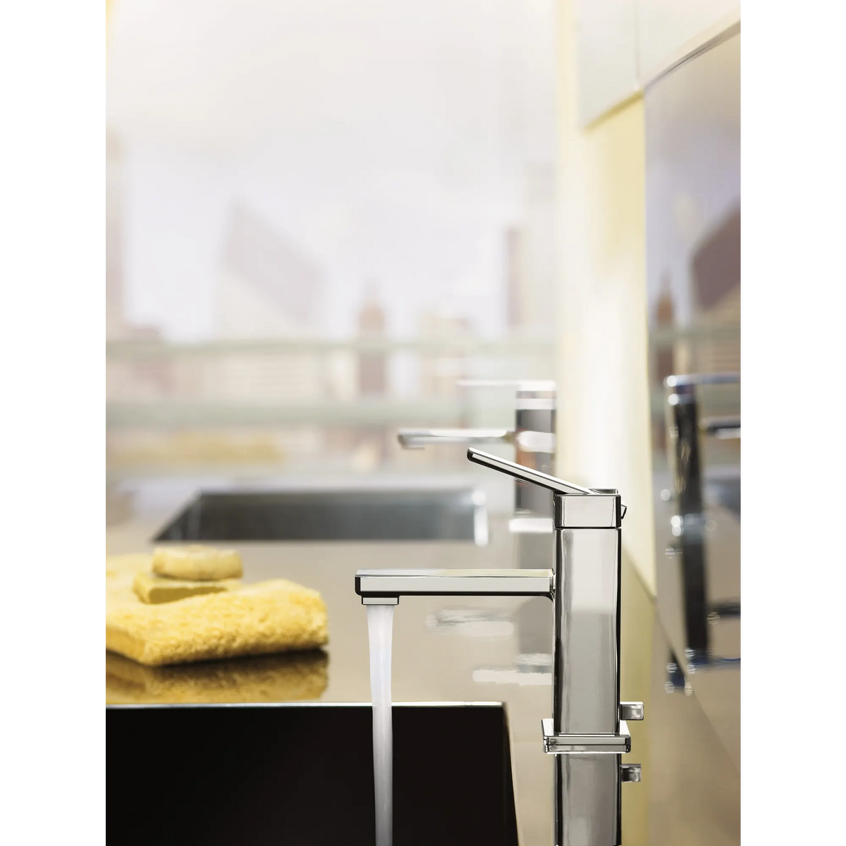 Moen S6710 90 Degree One-Handle Low Arc Bathroom Faucet Chrome