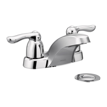Moen 4925 Chateau Chrome Two-Handle Low Arc Bathroom Faucet