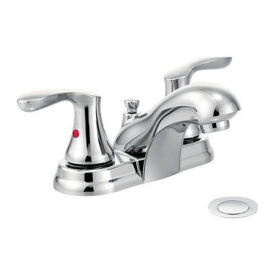 CFG 40225 Cornerstone Chrome Two-Handle Low-Arc Bathroom Faucet with Pop-Up