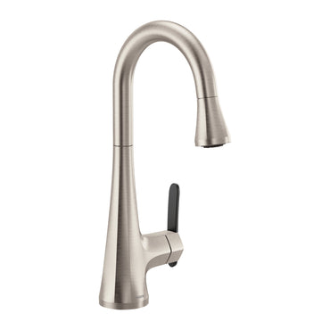 Moen Sinema S6235SRS Bar Faucet Spot Resist Stainless Pulldown High Arc