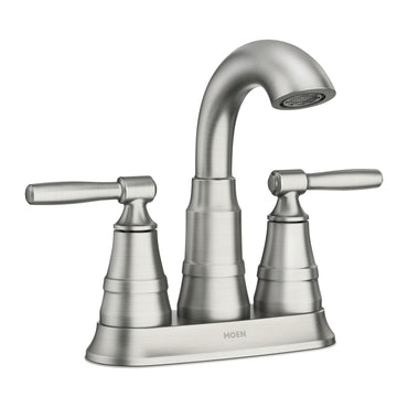 Moen 84971SRN Halle Single Handle Bathroom Faucet Spot Resist Brushed Nickel