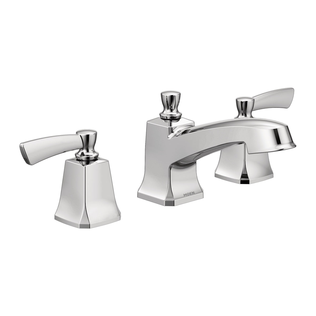 Moen 84926 Conway Chrome Bathroom Faucet Widespread Two Handle High Arc