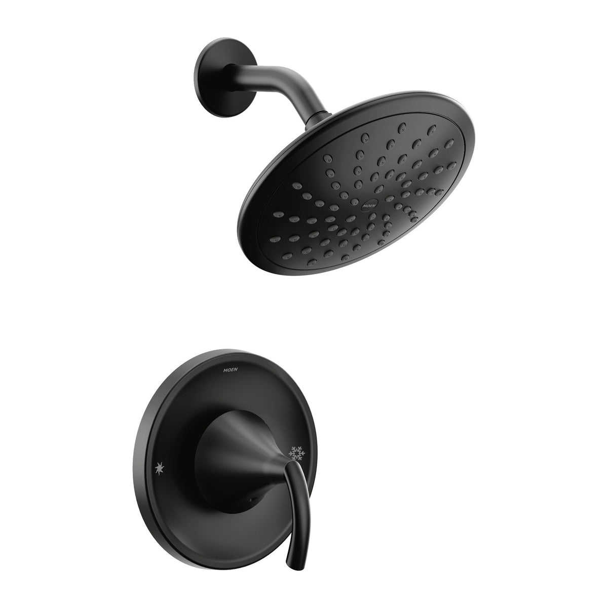 Moen T2842EPBL Glyde with Eco-Performance Rainshower Matte Black