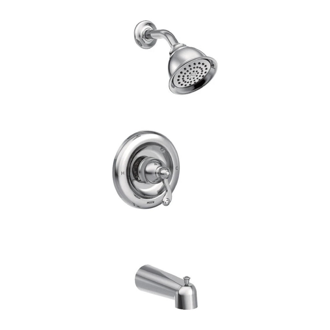 Moen T2123 Traditional Chrome Posi-Temp Tub and Shower Faucet Trim Kit