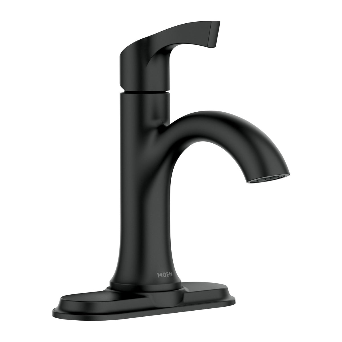 Moen 84466BL Korek Matte Black Single-Handle Centerset Bathroom Faucet