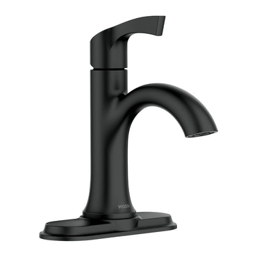 Moen 84466BL Korek Matte Black Single-Handle Centerset Bathroom Faucet