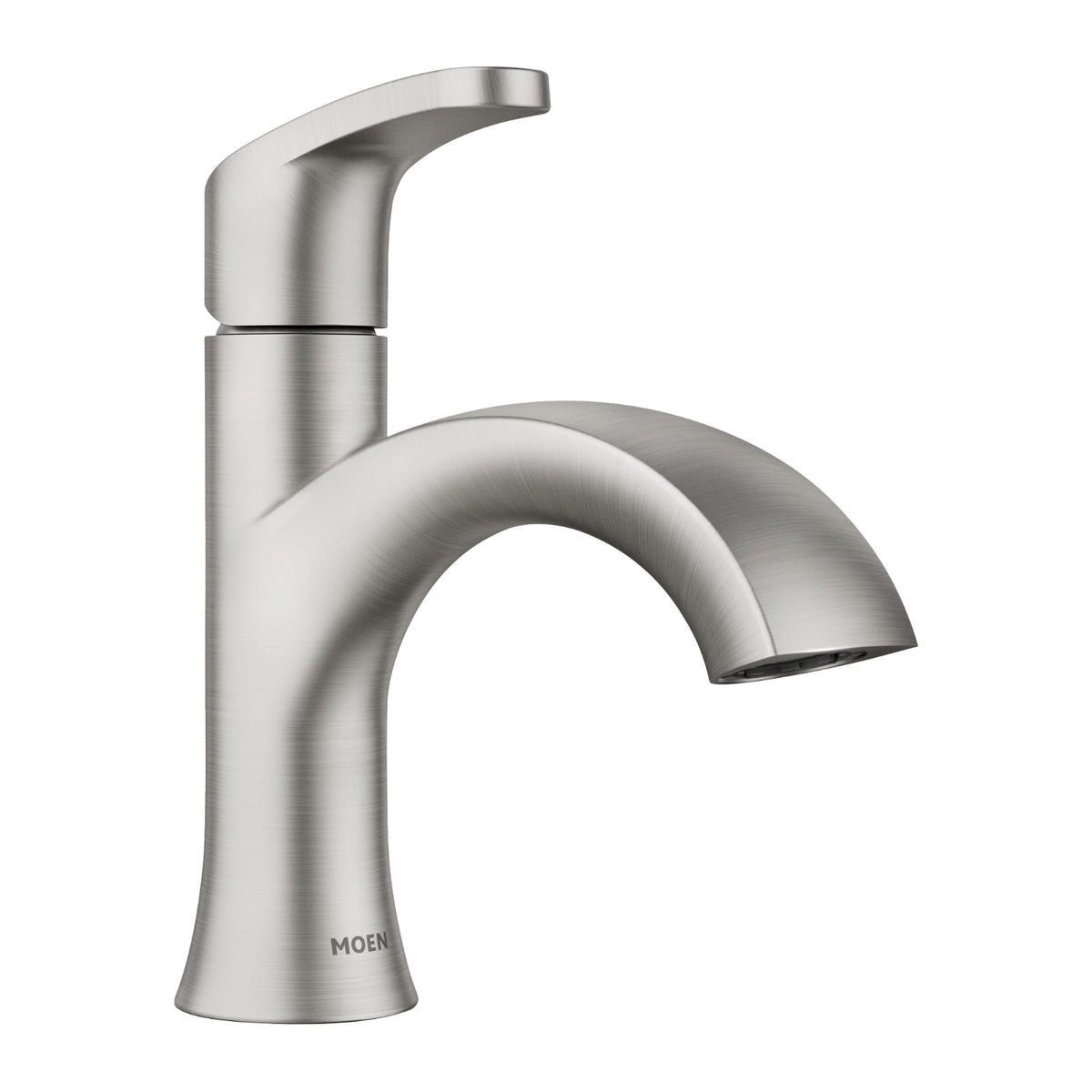 Moen 84346SRN Karis Spot Resist Brushed Nickel Single-Handle High Fauc Bathroom