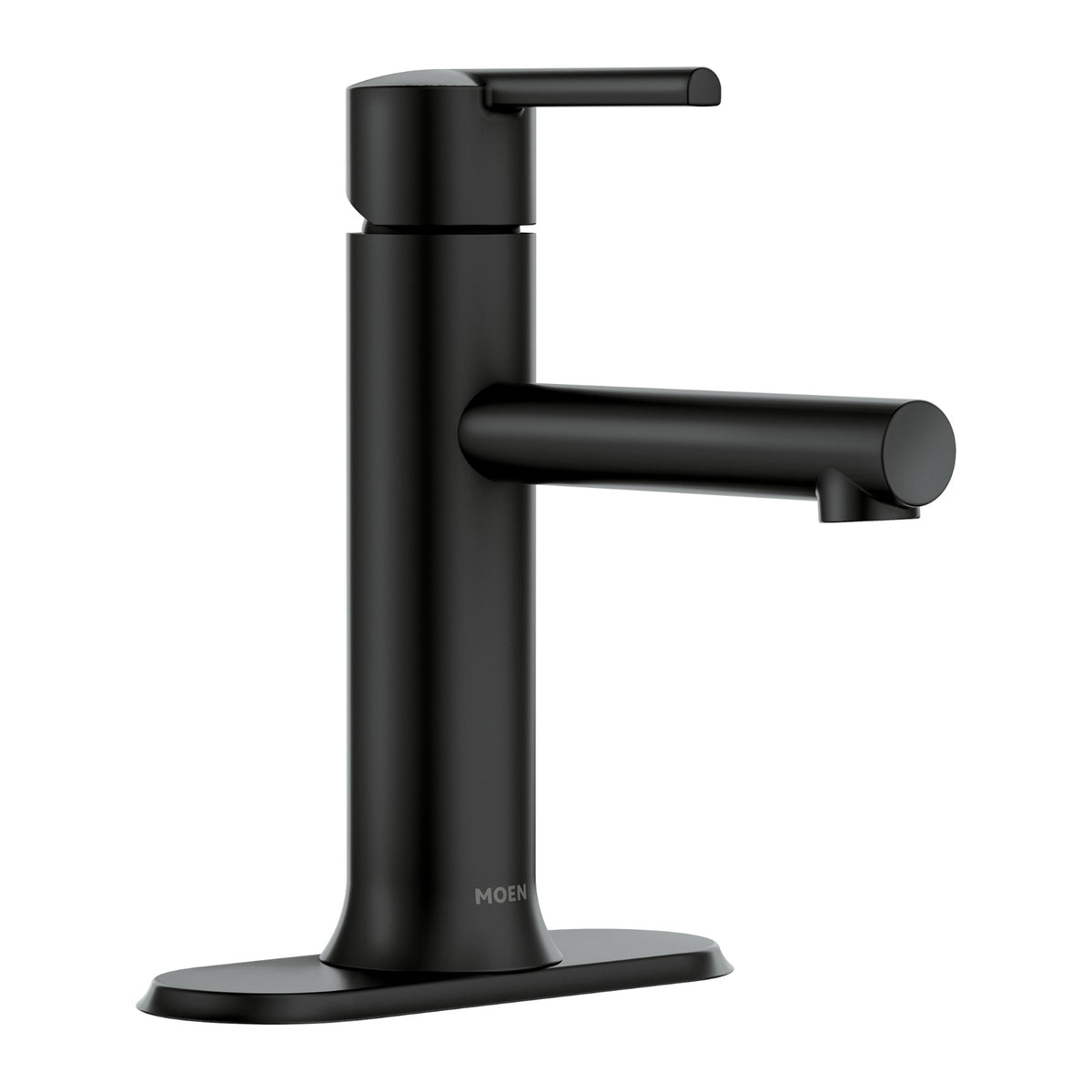 Moen 84770BL Arlys Matte Black Single-Handle Low Arc Bathroom Faucet