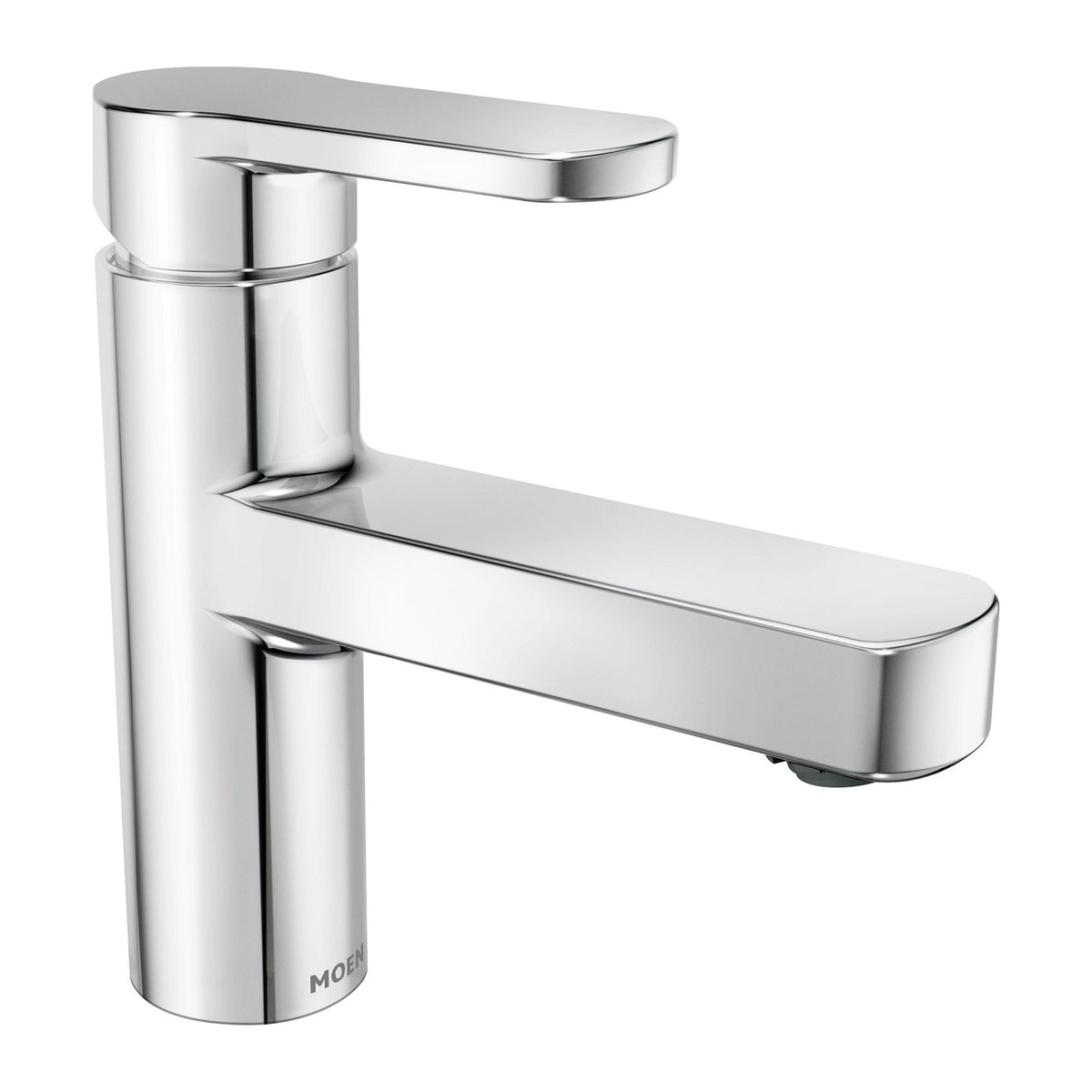 Moen Laris 84014 Chrome Bathroom Faucet Low Arc Single Handle