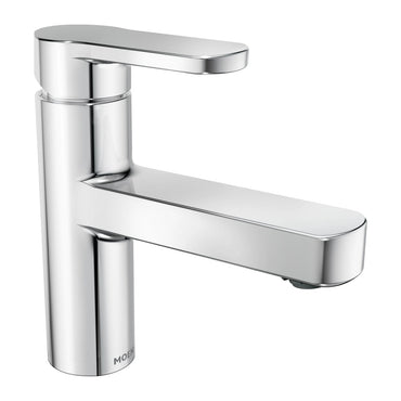 Moen Laris 84014 Chrome Bathroom Faucet Low Arc Single Handle