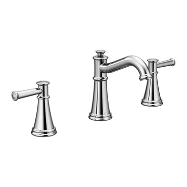 Moen Belfield TV6405 Chrome Two Handle High Arc Bathroom Faucet