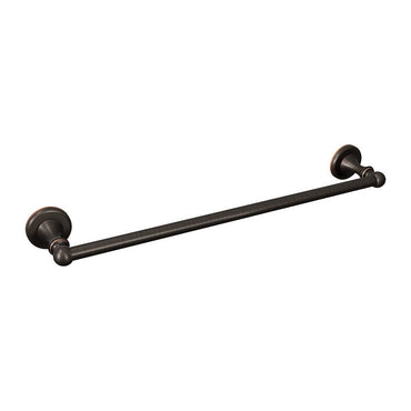 Moen DN1818BRB Whitley 18-in Wall Mount Single Towel Bar Mediterranean Bronze