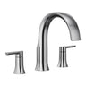 Moen TS983 Doux Chrome Two-Handle Non-Diverter Roman Tub Faucet