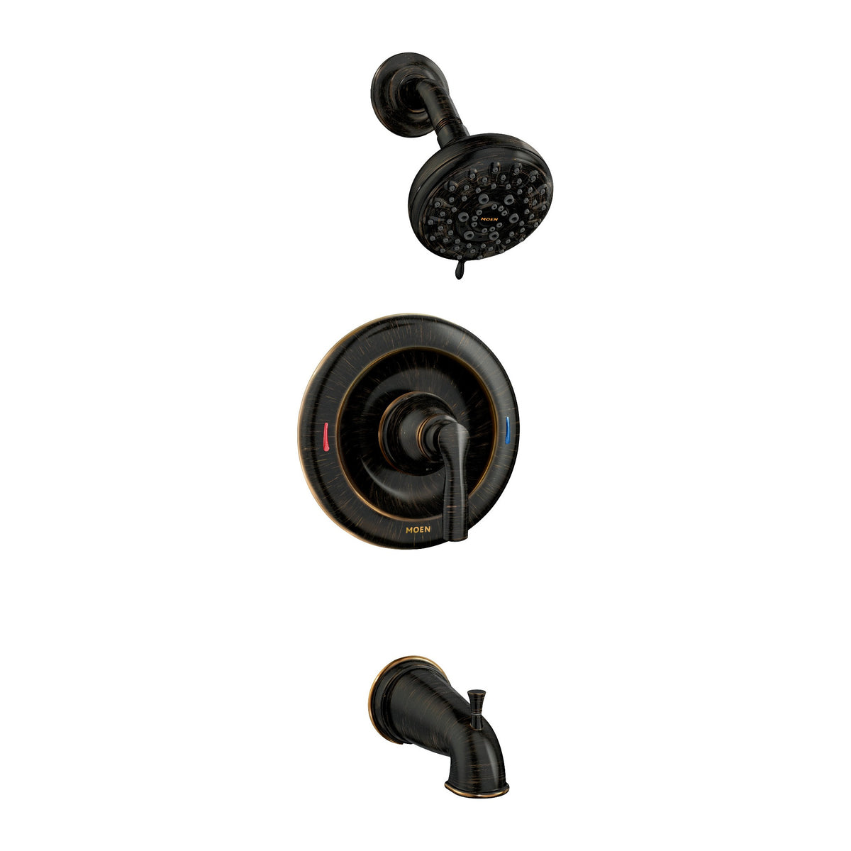 Moen 82537BRB Hilliard Mediterranean Bronze Posi-Temp Tub/Shower