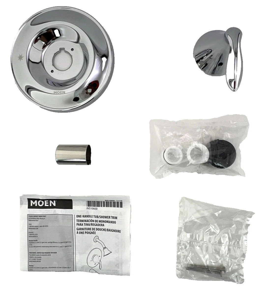 Moen T2131 Eva Chrome Posi-Temp Valve Trim — view 5