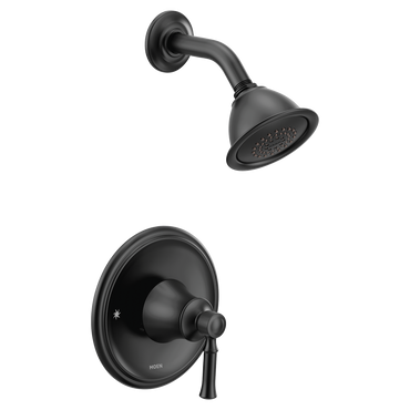 Moen T2182BL Dartmoor Matte Black Posi-Temp Shower Only