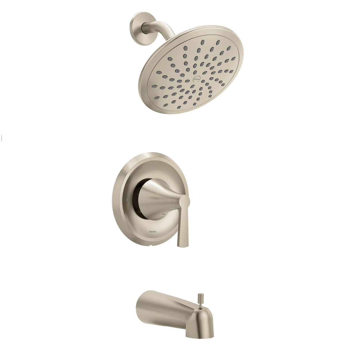Moen T2343EPBN Jase Brushed Nickel Posi-Temp Tub and Shower Faucet