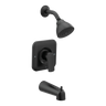 Moen T2813EPBL Rizon Matte Black Posi-Temp Eco-Performance Tub/Shower Trim