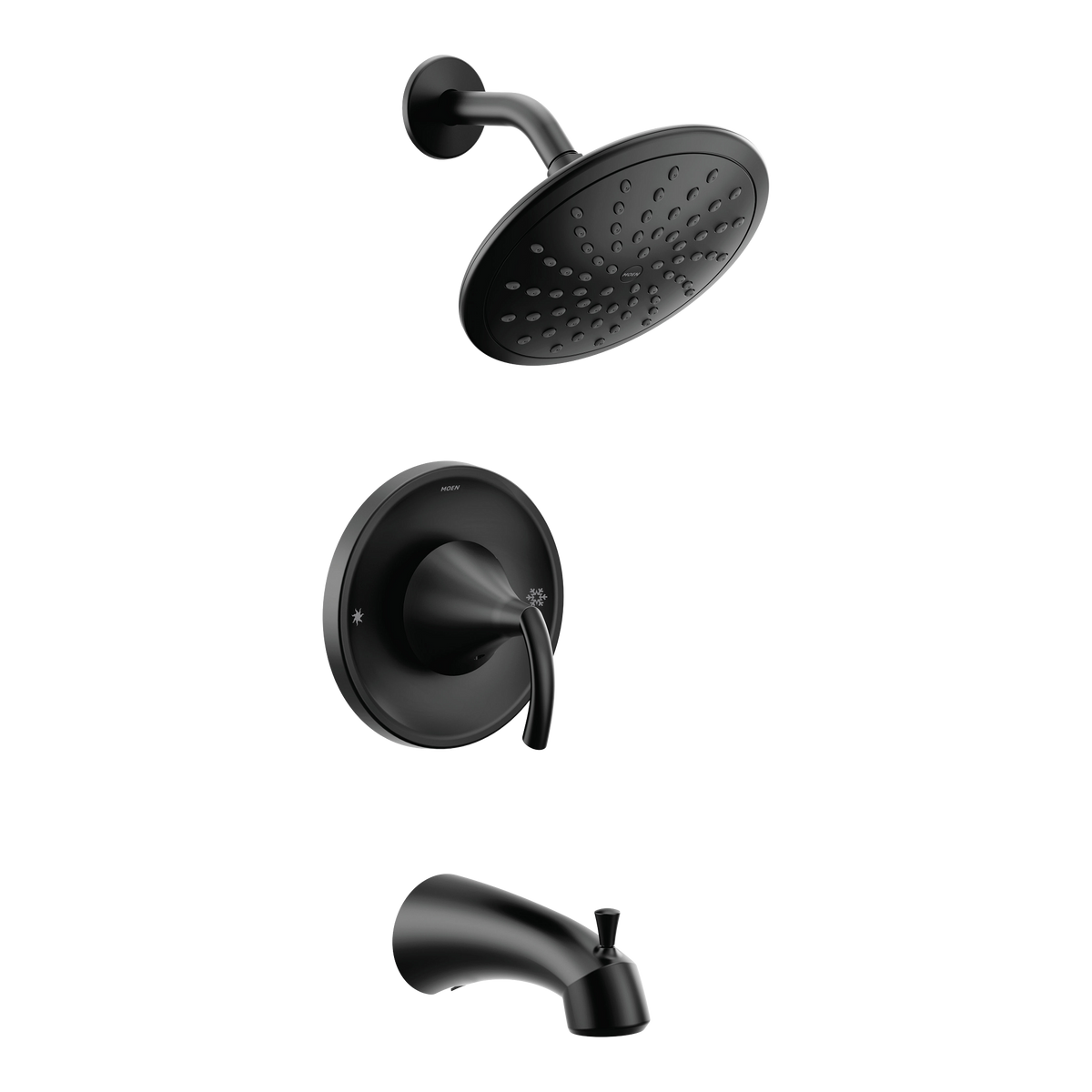 Moen T2843EPBL Glyde Matte Black Posi-Temp Eco-Performance Tub/Shower