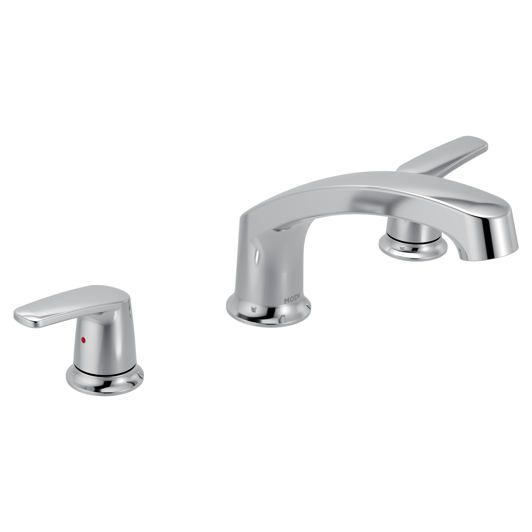 Moen T5990 Chateau Chrome two-handle low arc roman tub faucet