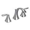 Moen TV6905 Voss Chrome Two-Handle High Arc Widespread Bathroom Faucet, Valve Included