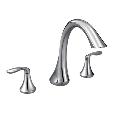 Moen T943 Eva Chrome Two-Handle High Arc Roman Tub Faucet