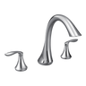 Moen T943 Eva Chrome Two-Handle High Arc Roman Tub Faucet Trim