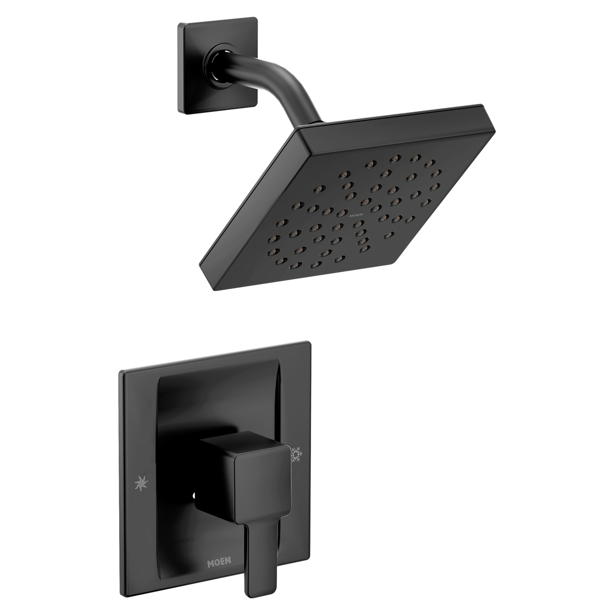 Moen TS2712BL 90 Degree Posi-Temp Shower Only Matte Black