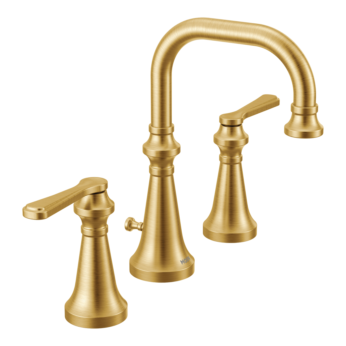 Moen TVS44102BG Colinet Brushed Gold Two-Handle High Arc Bathroom Faucet