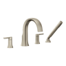 Moen TS984BN Doux Brushed Nickel Two-Handle Non-Diverter Roman Tub Faucet Trim