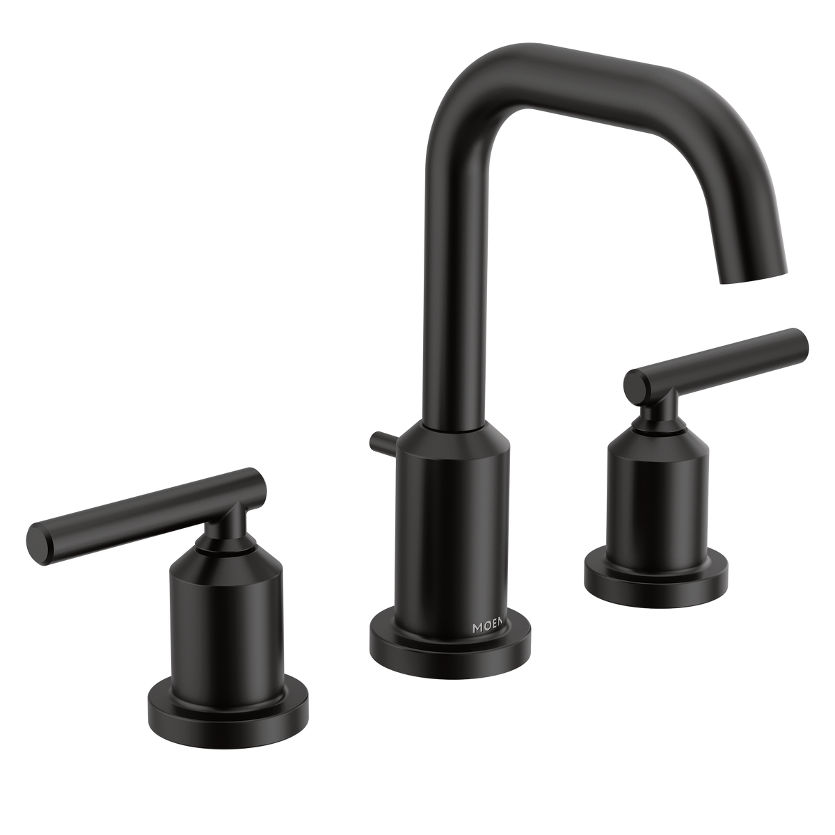 Moen TV6142BL Gibson Matte Black Two-Handle High Arc Bathroom Faucet