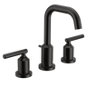 Moen TV6142BL Gibson Matte Black Two-Handle High Arc Widespread Bathroom Faucet, Valve Included