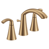 Moen TV6173BZG Glyde Bronzed Gold Two-Handle High Arc Bathroom Faucet, Valve Included