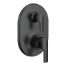 Moen UTS2611BL Doux Matte Black M-CORE 3-Series with Integrated Transfer Valve Trim