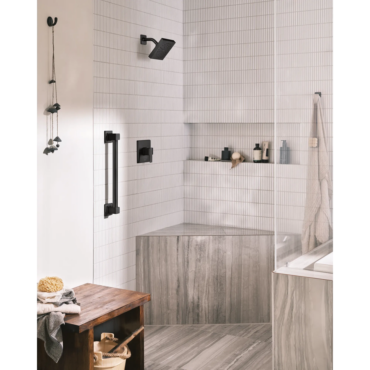 Moen UTS3713EPBL 90 Degree Matte Black M-CORE 3-Series Tub/Shower