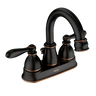 Moen WS84667BRB Caldwell Mediterranean Bronze Two-Handle High Arc Bathroom Faucet